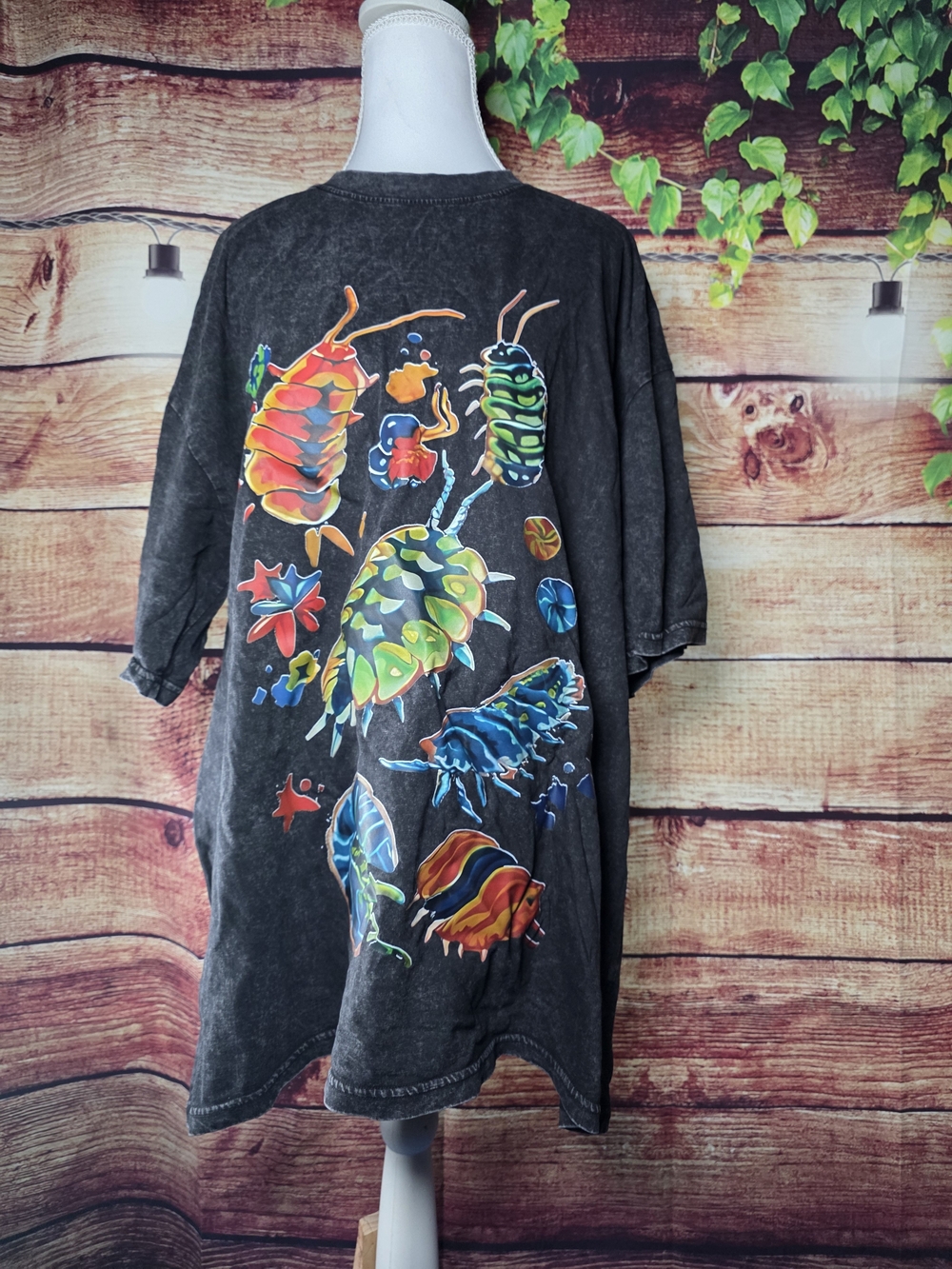 NWOT Black Graphic Creatures Tee